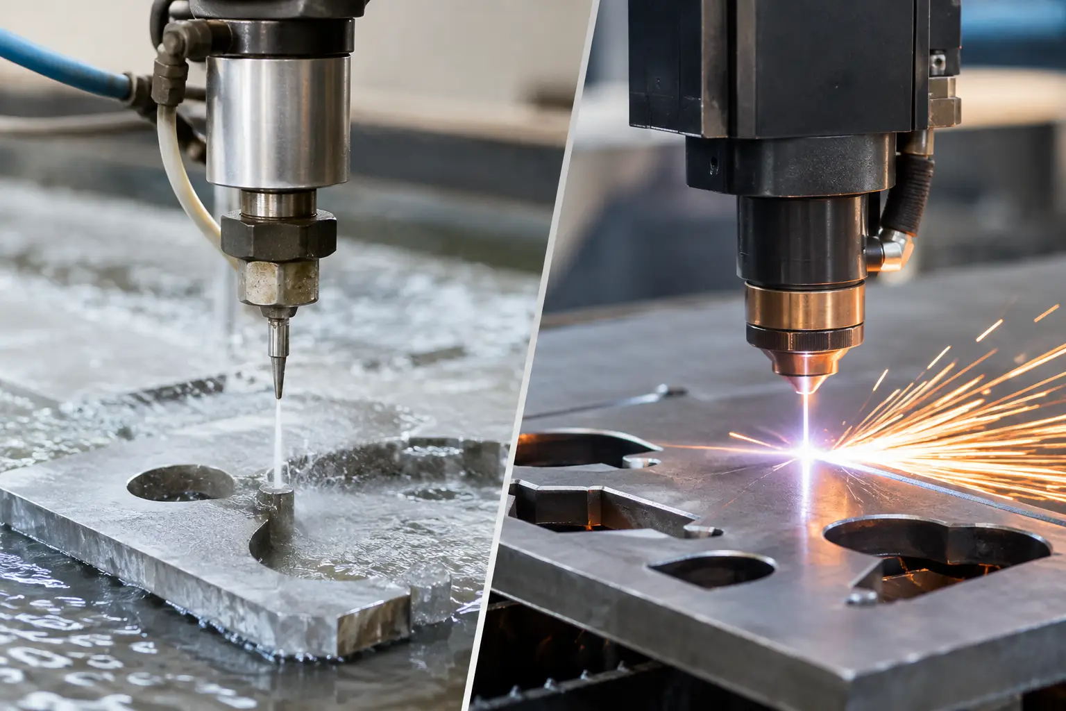 Waterjet vs Plasma for Aluminium Compared